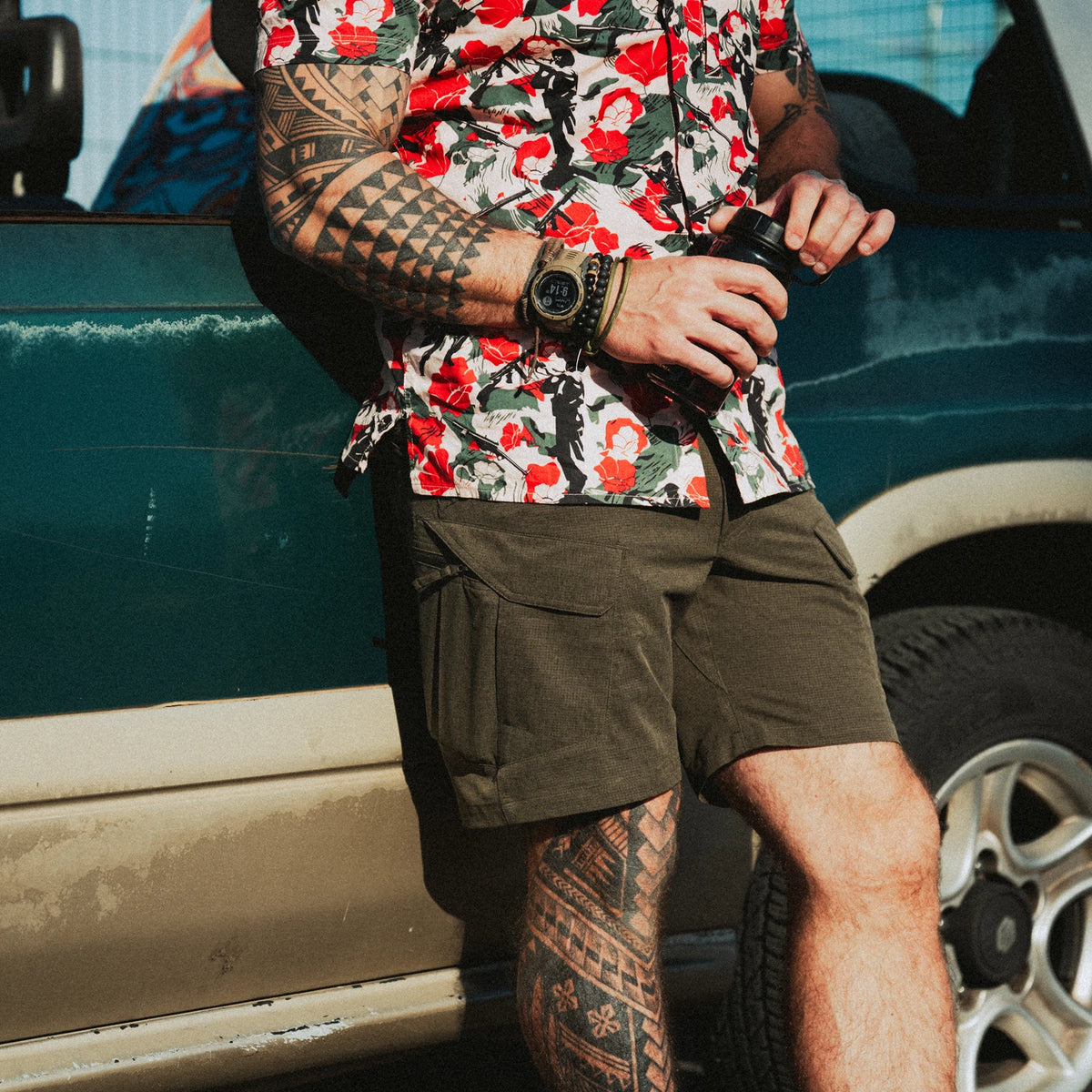 Helikon-Tex OTS Ultra AeroTech kraťasy, coyote – v použití 1