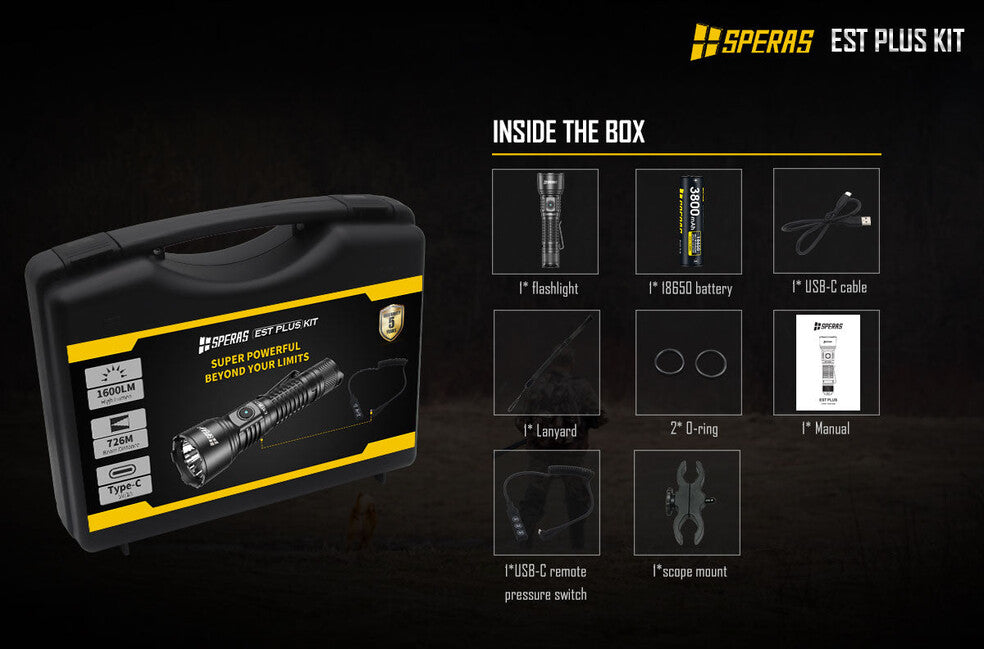 Speras EST Plus Kit taschenlampen-Kit 2100LM 726M