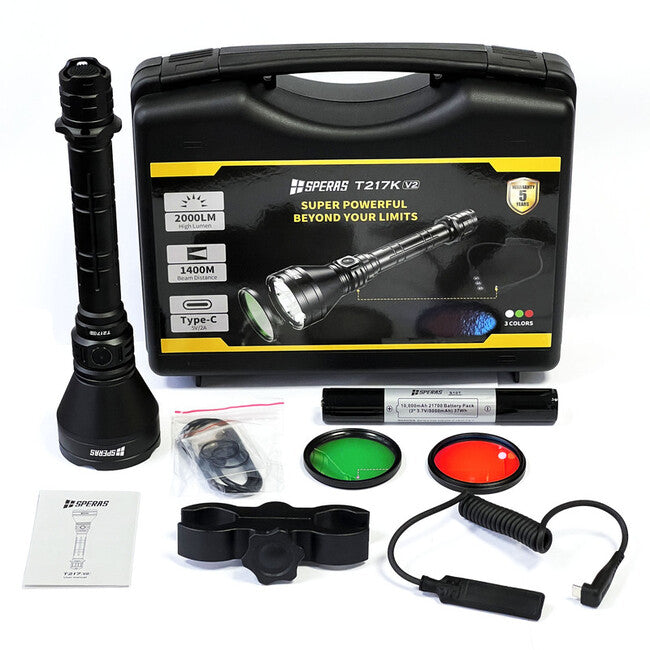 Speras T217K V2 Jagd-taschenlampen-Set