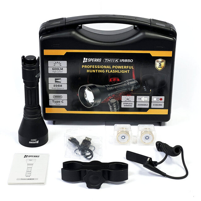 Speras TH11K IR850 Jagd-taschenlampen-Set