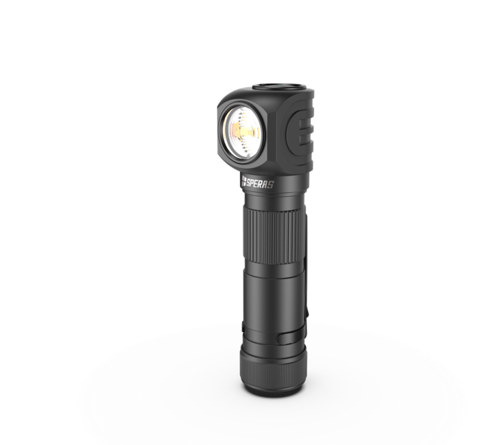 Speras SH18 wiederaufladbare stirnlampe schwarz