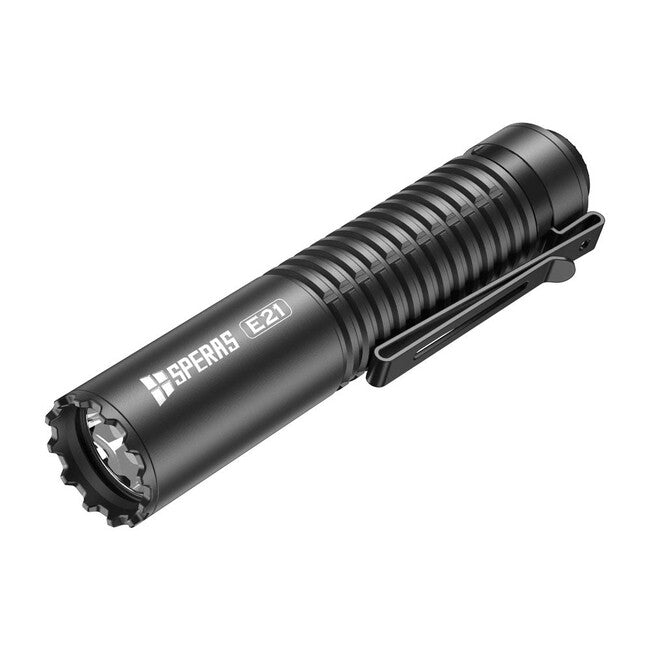 Speras E21 EDC Tactical wiederaufladbare taschenlampe 2000LM, schwarz