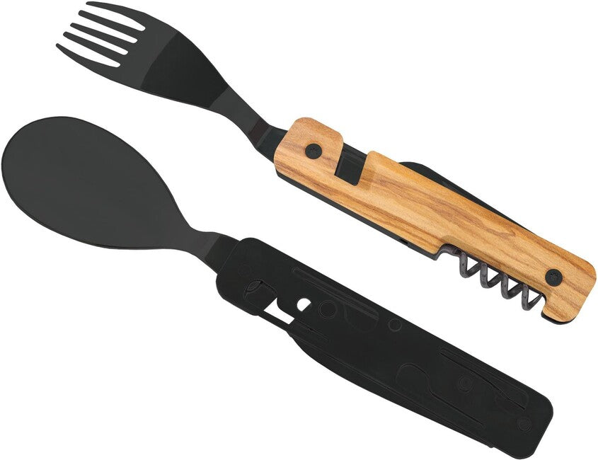 Akinod A02B00001 Multifunktions- sada 13h25, black mirror finish, olive wood