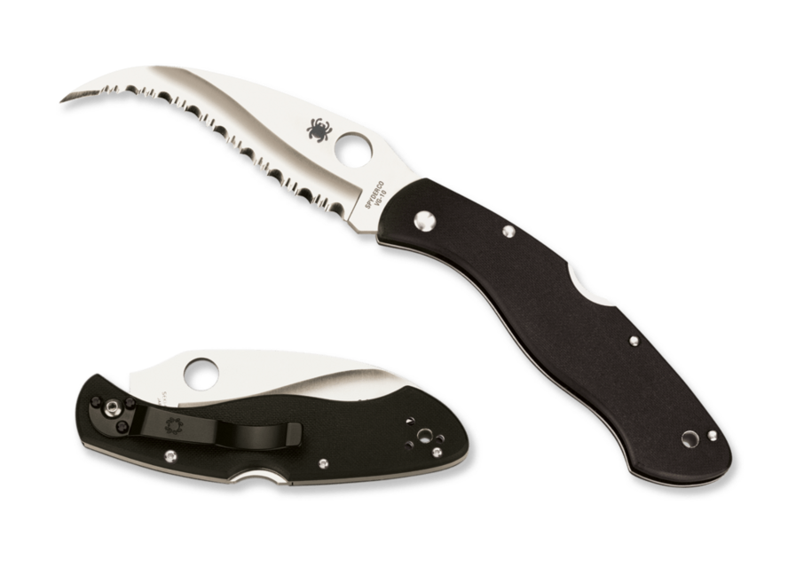 Spyderco Civilian 10,5 cm schwarz G10 taktisches Messer