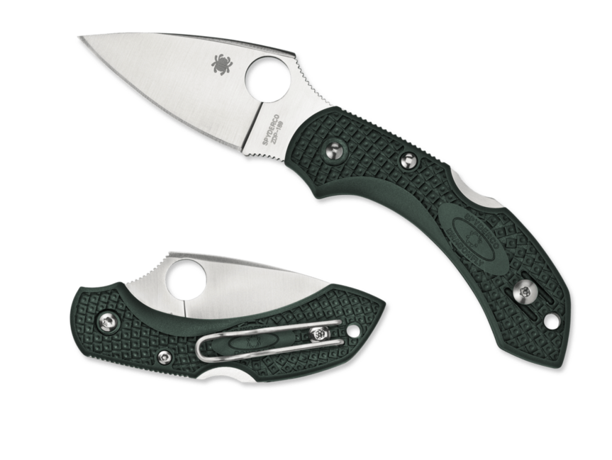 Spyderco Dragonfly 2 Lightweight Racing Green taschenmesser 5,7 cm, grün, frn