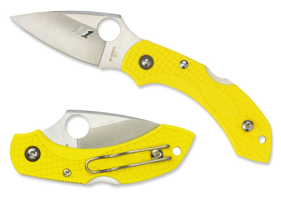 Spyderco Dragonfly 2 Salt leichtes einfaches taschenmesser 5,7 cm gelb, FRN