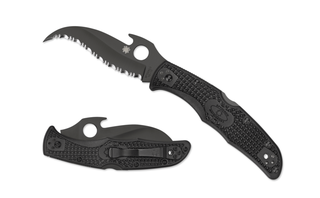 Spyderco Matriarch 2 Lightweight taktisches messer 9,1 cm, schwarz, FRN