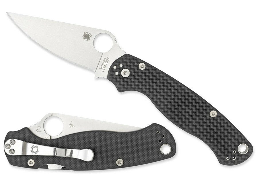 Spyderco Para Military 2 taschenmesser 8,7 cm, schwarz, G10