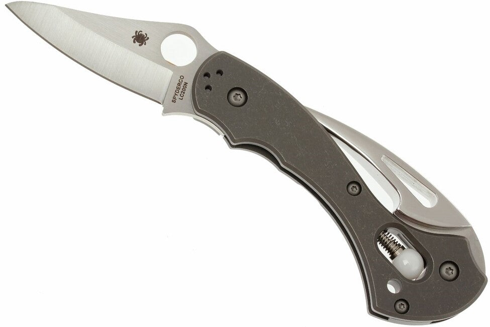 Spyderco Tusk taschenmesser 6 cm, grau, titan