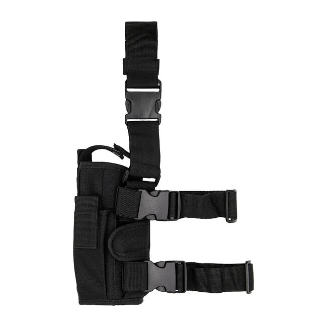 WARAGOD Volontär Oberschenkelholster für Waffe, schwarz