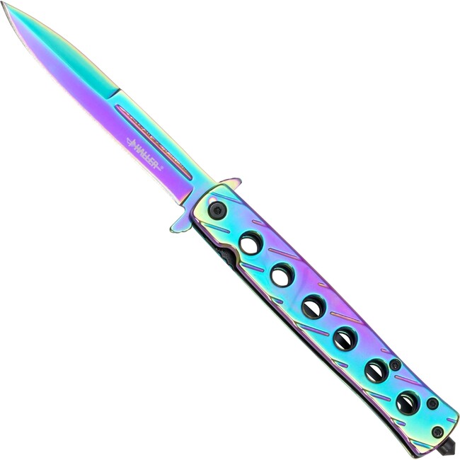 Haller Stiletto taschenmesser rainbow beschichtung
