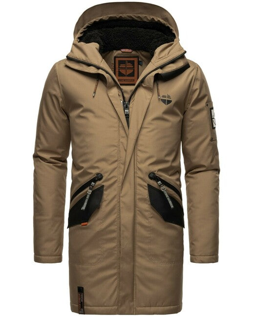 Stone Harbour RAGAAN herren Winterjacke mit Kapuze, braun