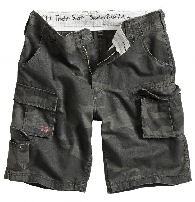 Surplus kraťasy Trooper, black camo