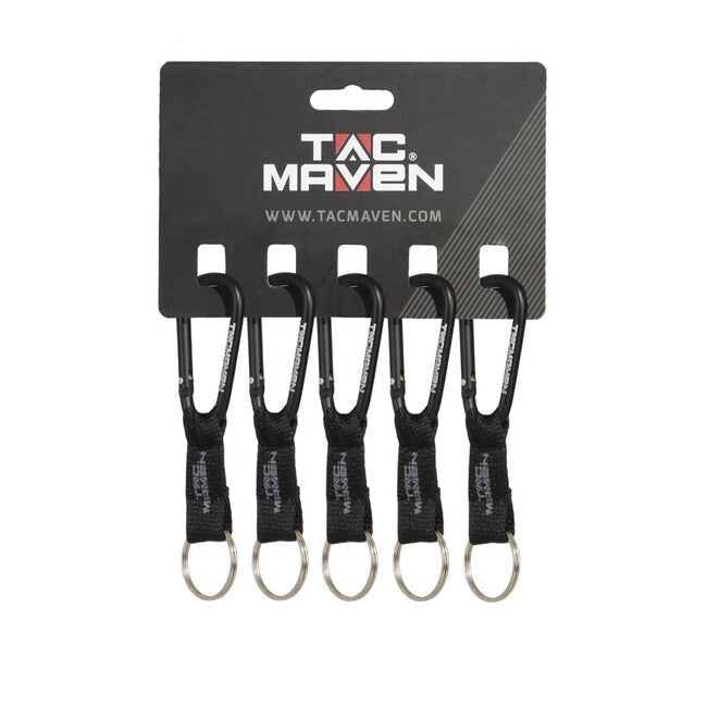 Tac Maven Karabiner s Anhänger 6mm, schwarz