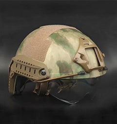 DRAGOWA Tactical Fast MH taktischer Helm mit Brille Charger, FG (ohne Zertifizierung)