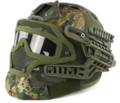 DRAGOWA Tactical Hammer taktischer Helm, Digital Woodland (ohne Zertifizierung)