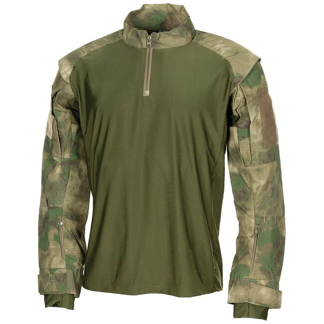 MFH Professional Americke Taktische T-Shirt Langarm, HDT-camo FG