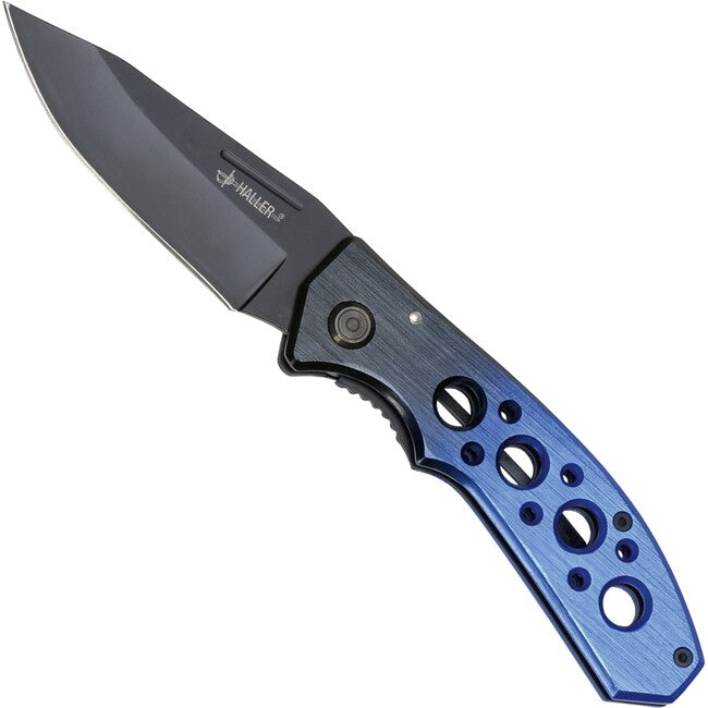 Haller Tame Dark Blue II 420rsf taschenmesser, mit clip