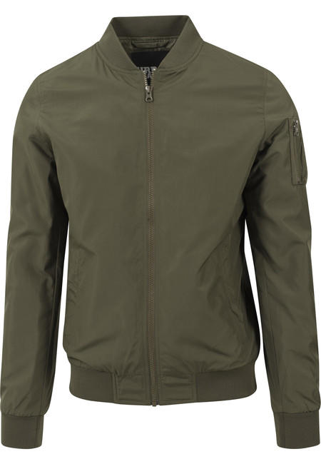 Urban Classics bunda Light Bomber, olivová