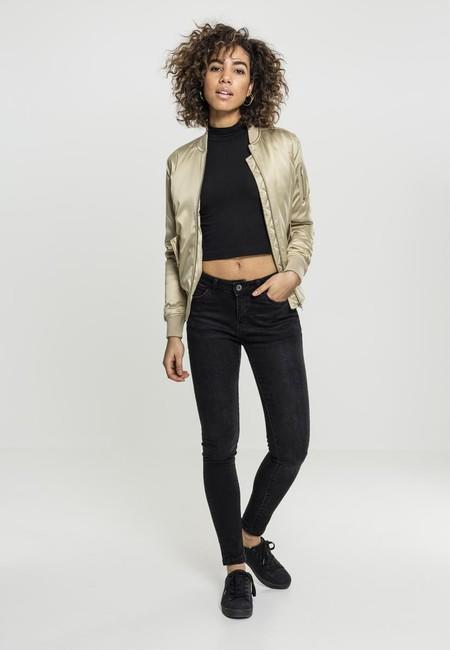 Urban Classics dámska saténová bomber bunda