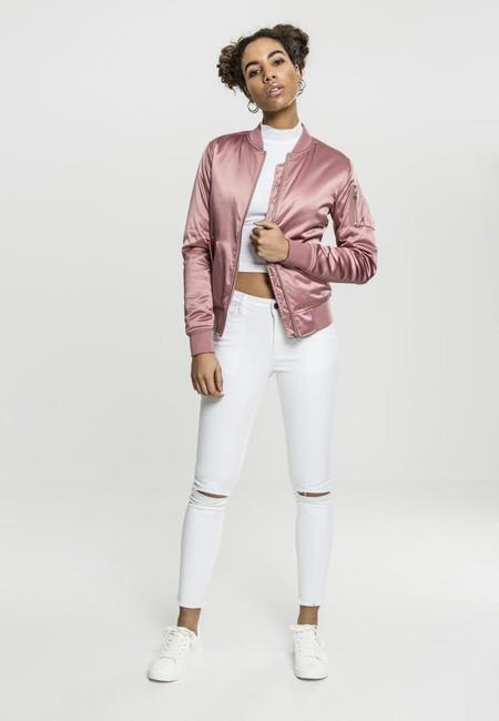 Urban Classics Women's Satin Bomber Jacket