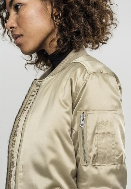 Urban Classics dámska saténová bomber bunda
