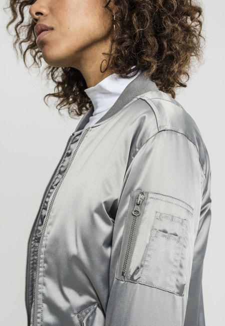 Urban Classics dámska saténová bomber bunda