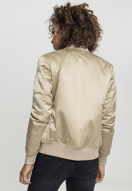 Urban Classics dámska saténová bomber bunda
