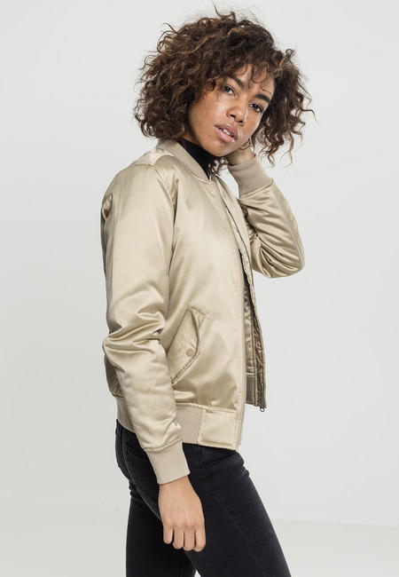 Urban Classics dámska saténová bomber bunda