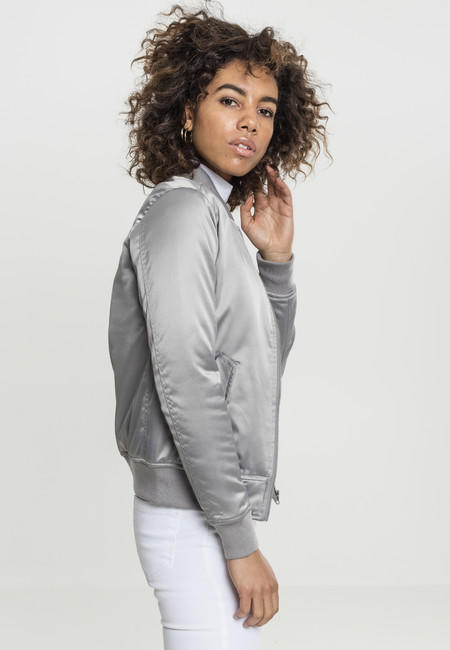 Urban Classics dámska saténová bomber bunda