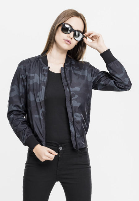 Urban Classics dámska light bomber maskáčová bunda