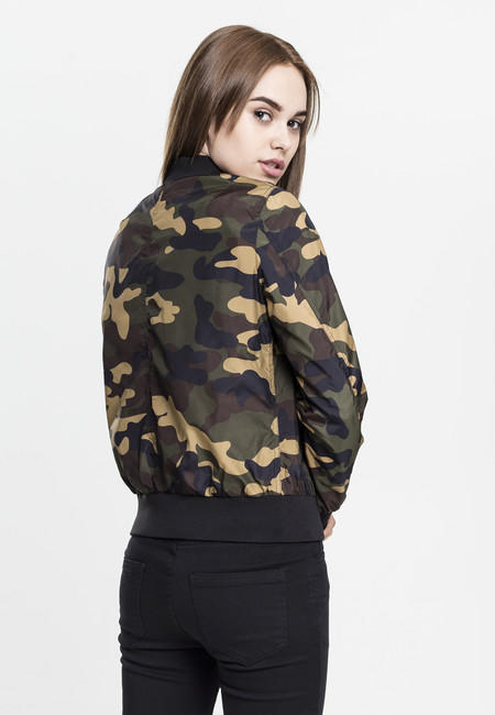 Urban Classics dámska light bomber maskáčová bunda