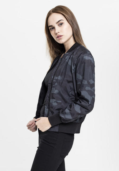 Urban Classics dámska light bomber maskáčová bunda