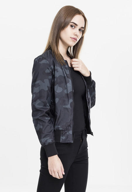 Urban Classics dámska light bomber maskáčová bunda