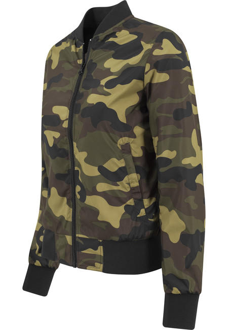 Urban Classics dámska light bomber maskáčová bunda