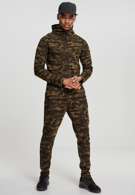 Urban Classics pánska maskáčová mikina na zips