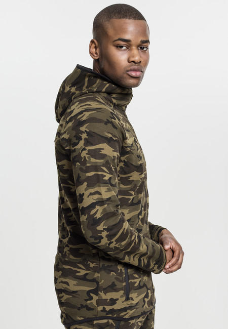 Urban Classics pánska maskáčová mikina na zips