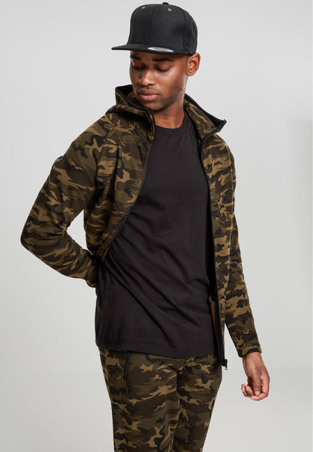 Urban Classics pánska maskáčová mikina na zips