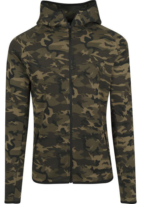 Urban Classics pánska maskáčová mikina na zips