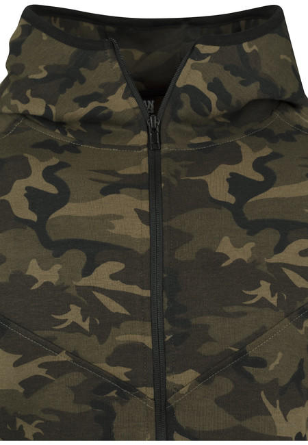 Urban Classics pánska maskáčová mikina na zips