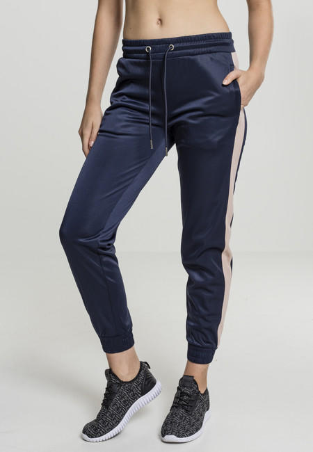 Urban Classics Cuff Track Damen-Jogginghose, navy light rose