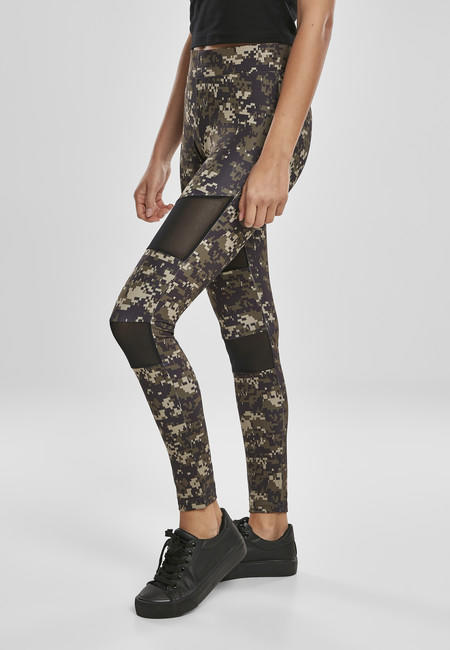 Urban Classics Tech Mesh γυναικείο κολάν, wood digital camo