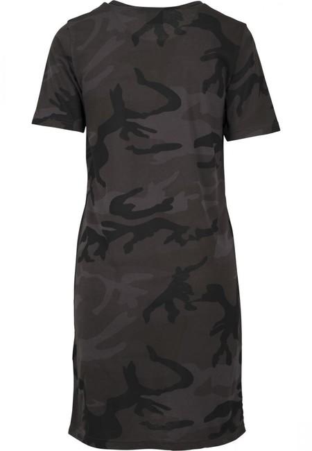 Urban Classics dámske maskáčové šaty, dark camo
