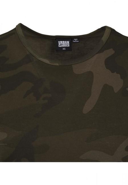 Urban Classics dámske maskáčové šaty, olive camo