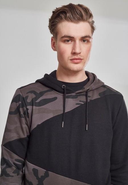 Urban Classics mikina Zig Zag, dark camo