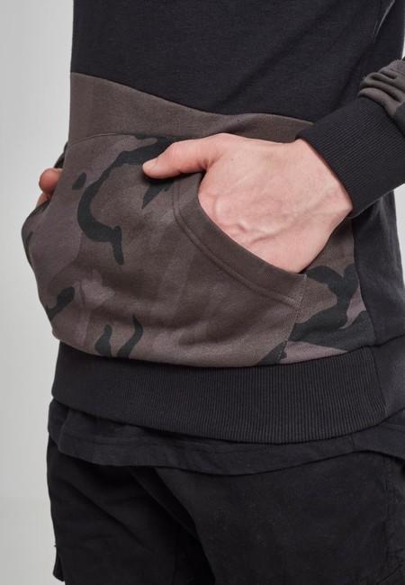 Urban Classics mikina Zig Zag, dark camo