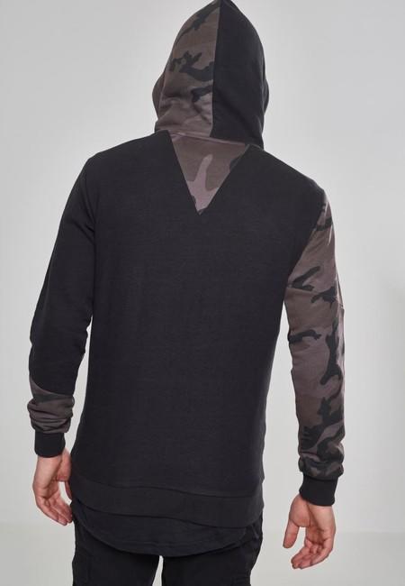 Urban Classics mikina Zig Zag, dark camo