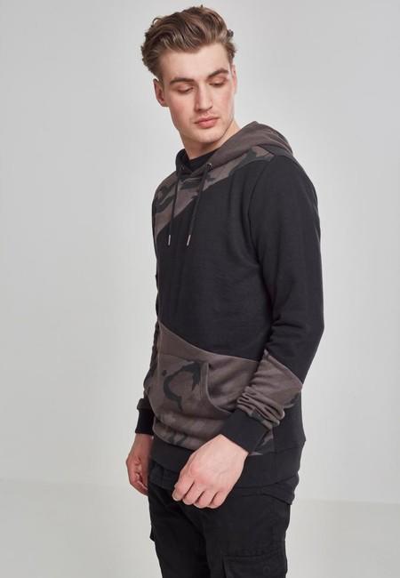 Urban Classics mikina Zig Zag, dark camo