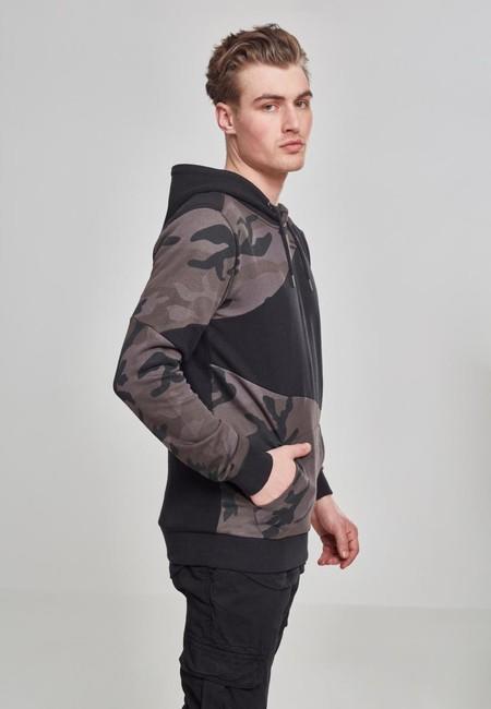 Urban Classics mikina Zig Zag, dark camo