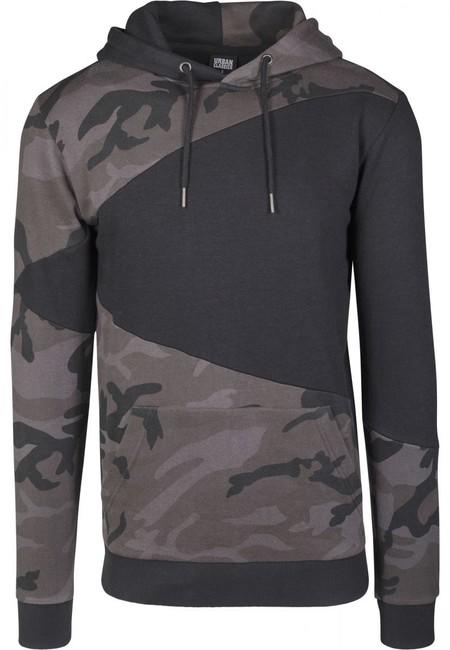 Urban Classics mikina Zig Zag, dark camo